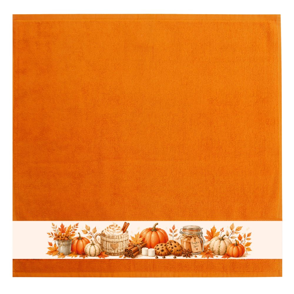 framsohn Geschirrtuch Frottier 'Pumpkin spice' 50 x 50 cm Orange