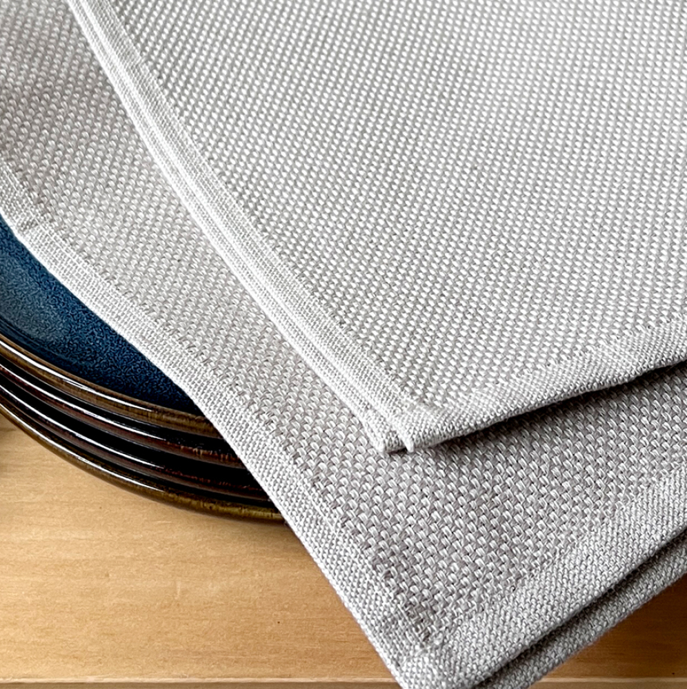 framsohn Geschirrtücher Baumwolle- Leinen 'Panama'  Beige