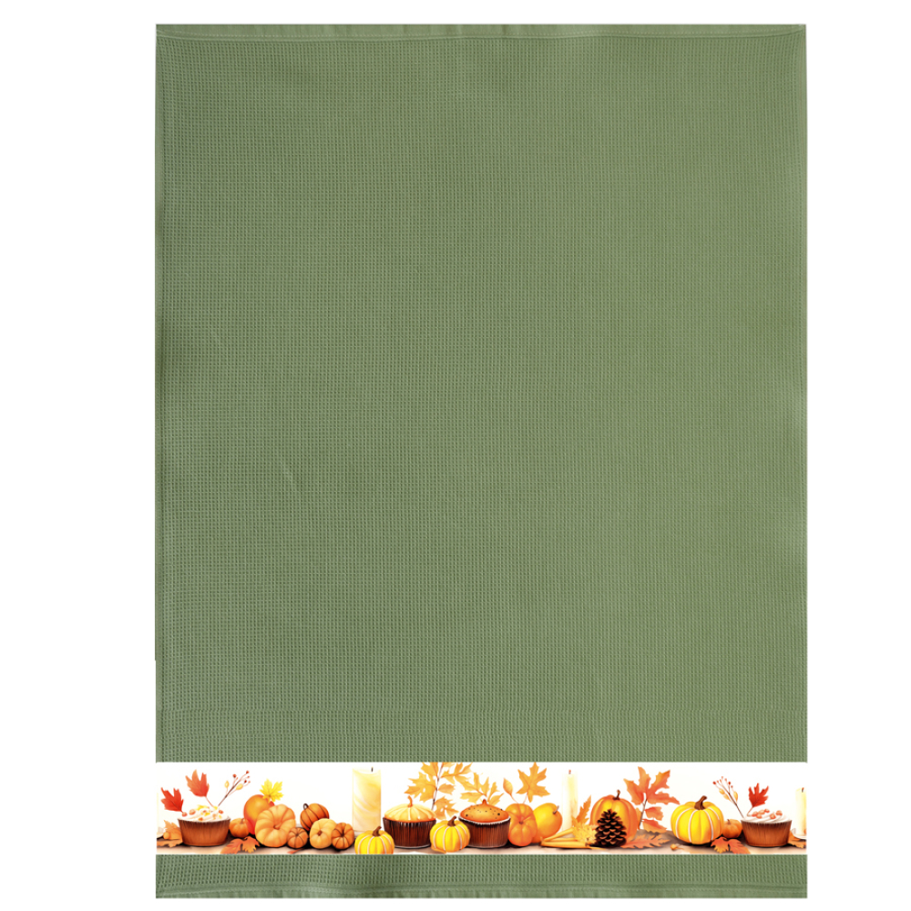 framsohn Geschirrtuch Waffel 'Kürbiskuchen' 50 x 70 cm