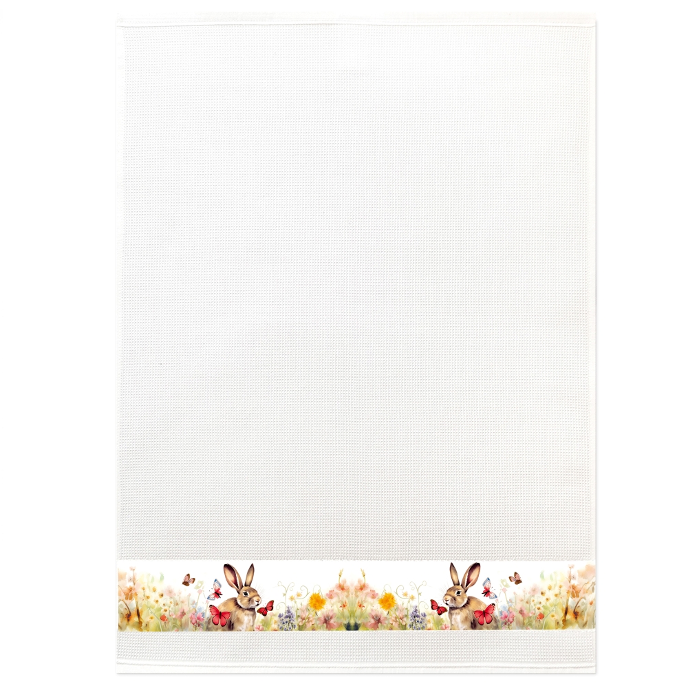 framsohn Geschirrtuch Waffel 'Hase' 50 x 70 cm
