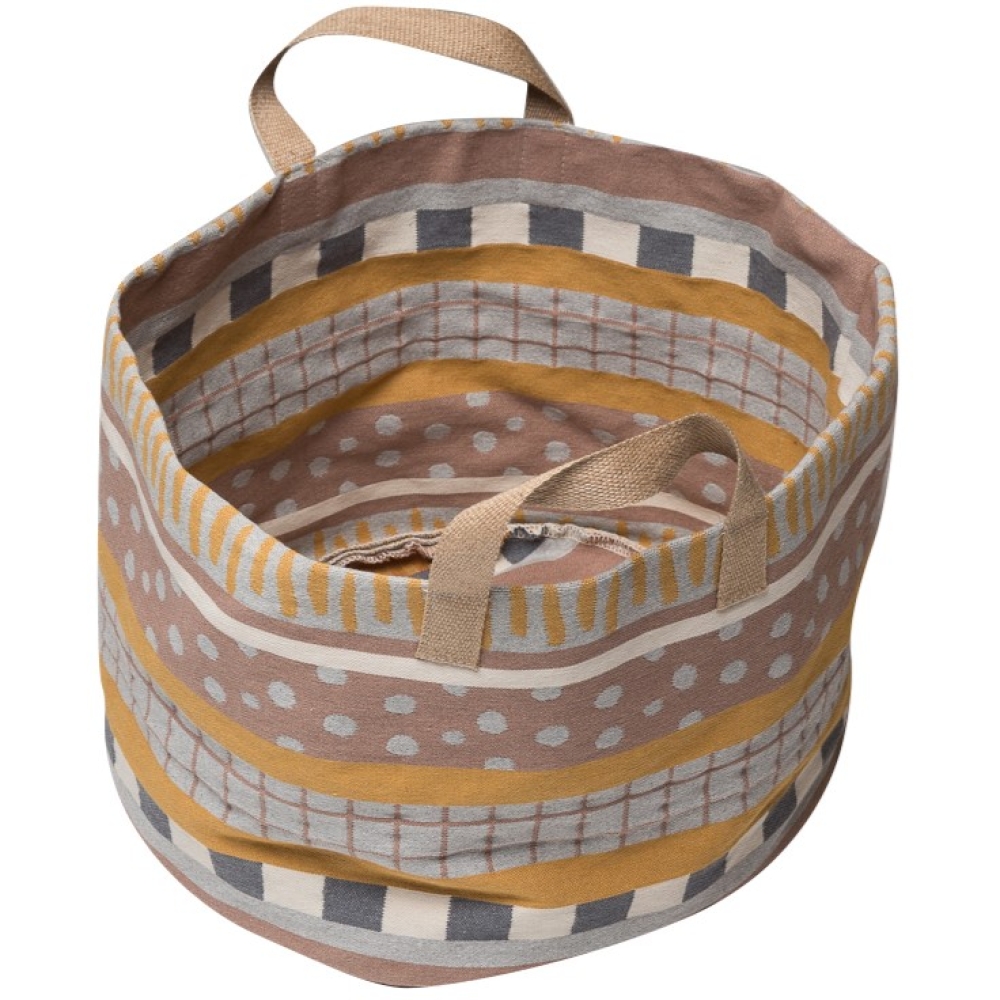 Preview: David Fussenegger Aufbewahrungskorb Goliath 'Mustermix' 35 x 45 cm Gold - Gelb