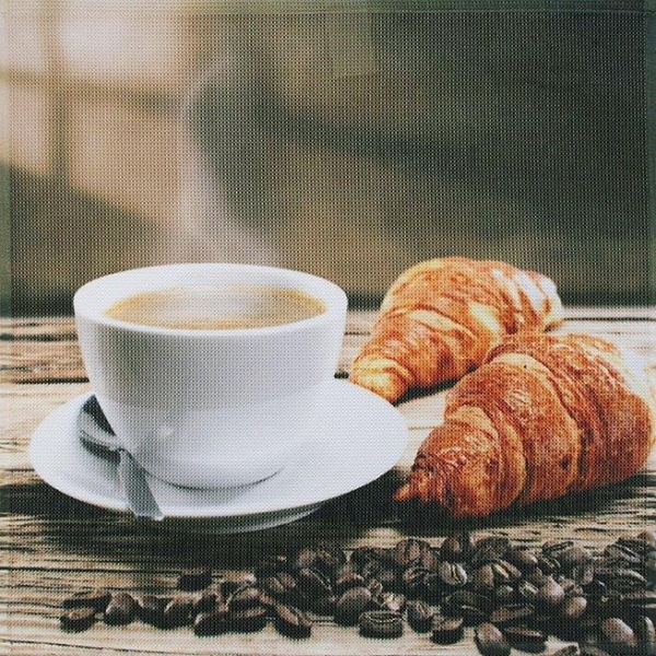 framsohn Geschirrtuch Vollflächendruck 'Frühstück' 50 x 50 cm