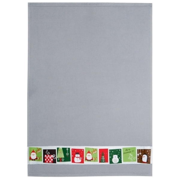framsohn Geschirrtuch Waffel 'Xmas Motive' 50 x 70 cm