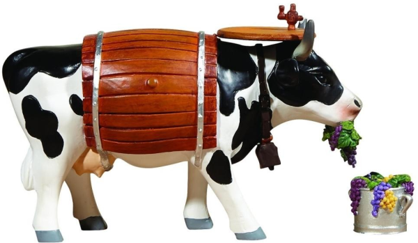 Clarabelle the Wine Cow  - Cowparade Kuh Medium