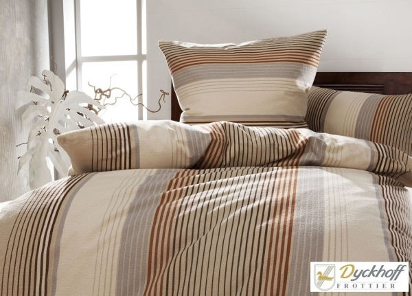 Dyckhoff Weichfrottier Bettwäsche 'Kira' Beige