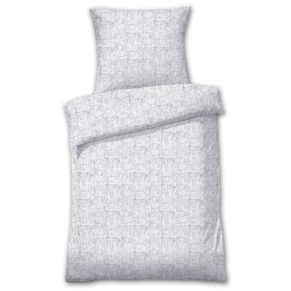 Dyckhoff Weichfrottier Bettwäsche 'Tessa' 135 x 200 cm Magnesit