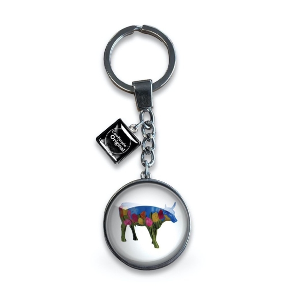 Cowparade Glass Keyring 'Netherlands'