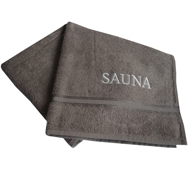 framsohn Walkfrottier- Saunatuch mit Stick 'SAUNA' 67 x 200 cm