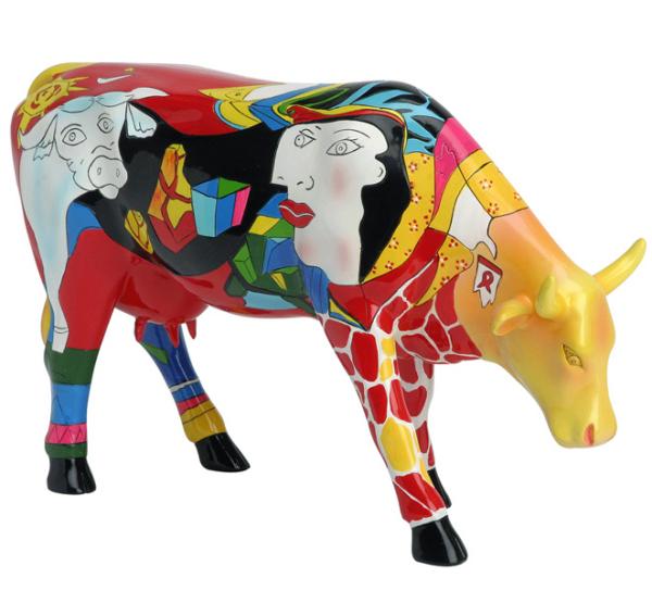 Picowso's African Period - Cowparade Kuh Large
