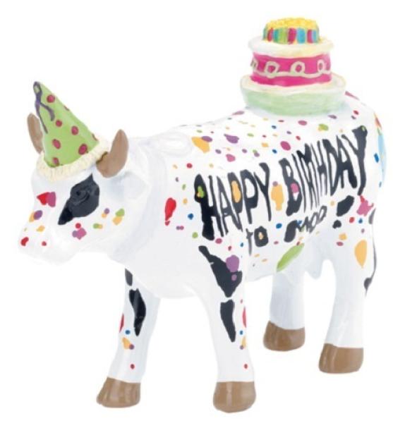 Happy Birthday to Moo - Cowparade Kuh Small