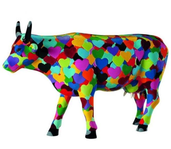 Heartstanding Cow - Cowparade Kuh Large