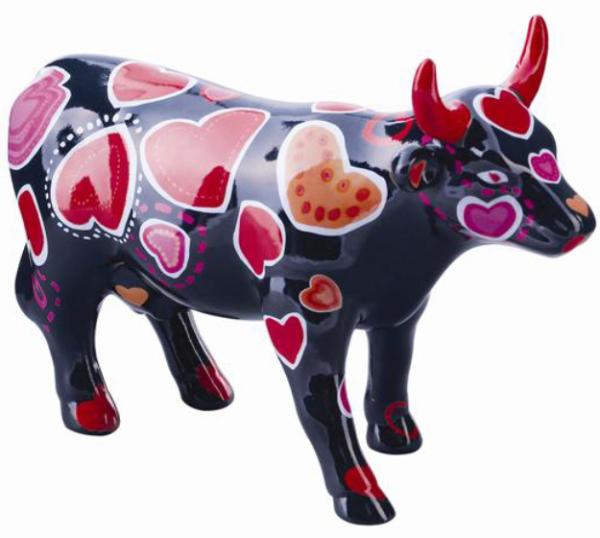 Coo-ween of Hearts - Cowparade Kuh Medium