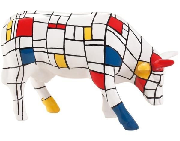 Moondrian - Cowparade Kuh Medium