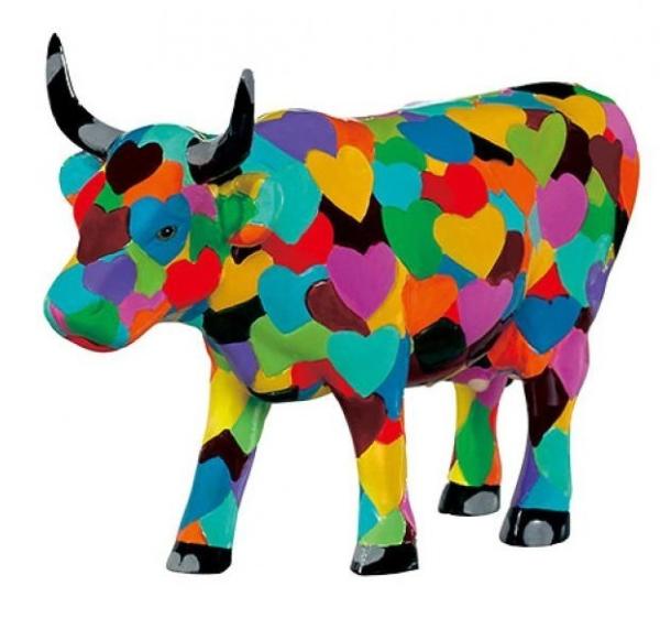 Heartstanding Cow - Cowparade Kuh Medium