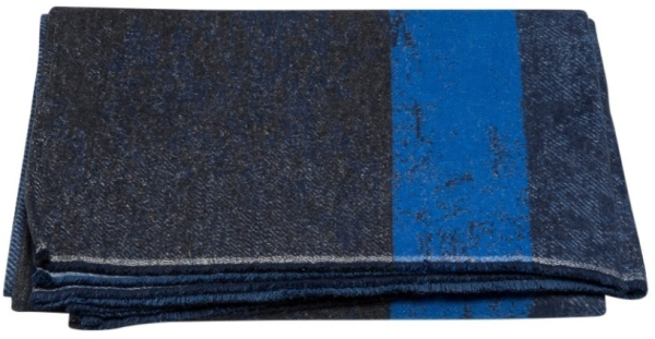 David Fussenegger Wohndecke Luca 'Farbblöcke' 140 x 200 cm Blau
