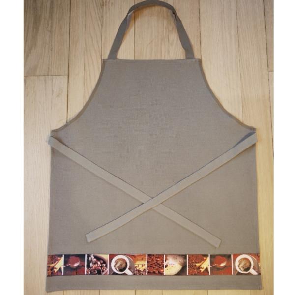 framsohn Kochschürze 'Kaffee' Waffel 68 x 76 cm Braun
