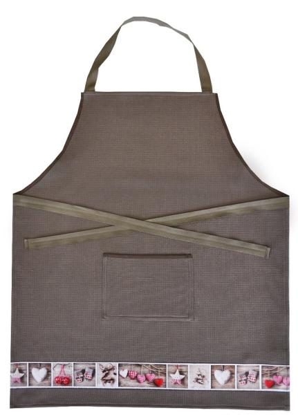 framsohn Kochschürze Waffel 'Herzerl' 68 x 76 cm