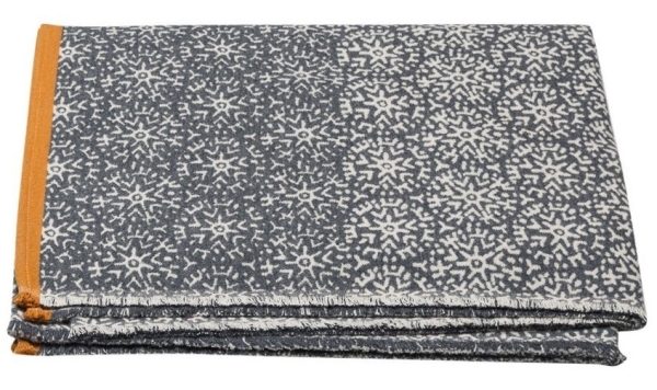 David Fussenegger Wohndecke Jade 'Afrika' 150 x 200 cm Grau