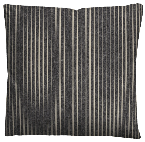 Biberna Melange- Flanell Bettwäsche 'Webstreifen' 135 x 200 cm Titanium