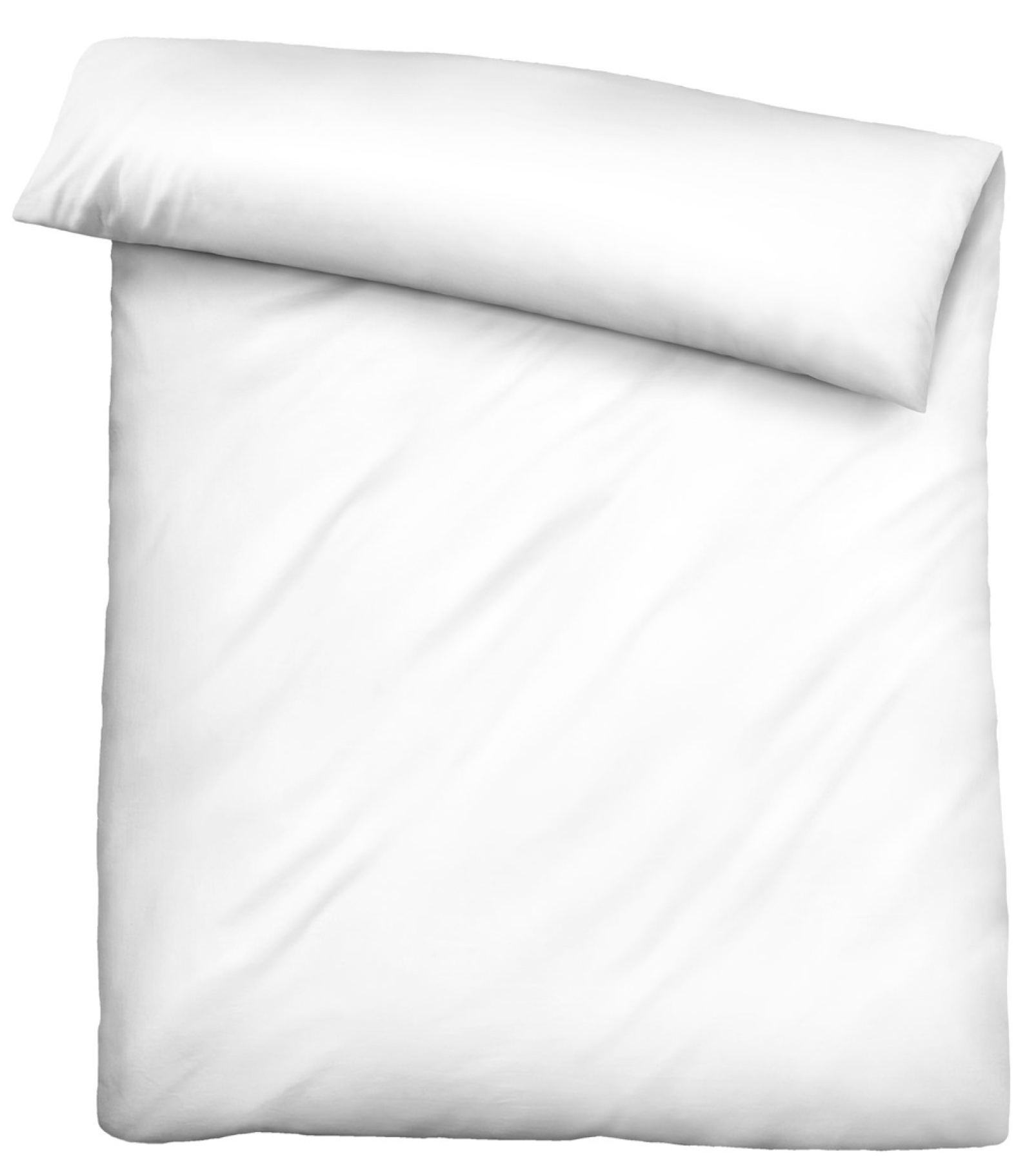 Biberna Tencel Bettwäsche 'Uni' 135 x 200 cm Weiß