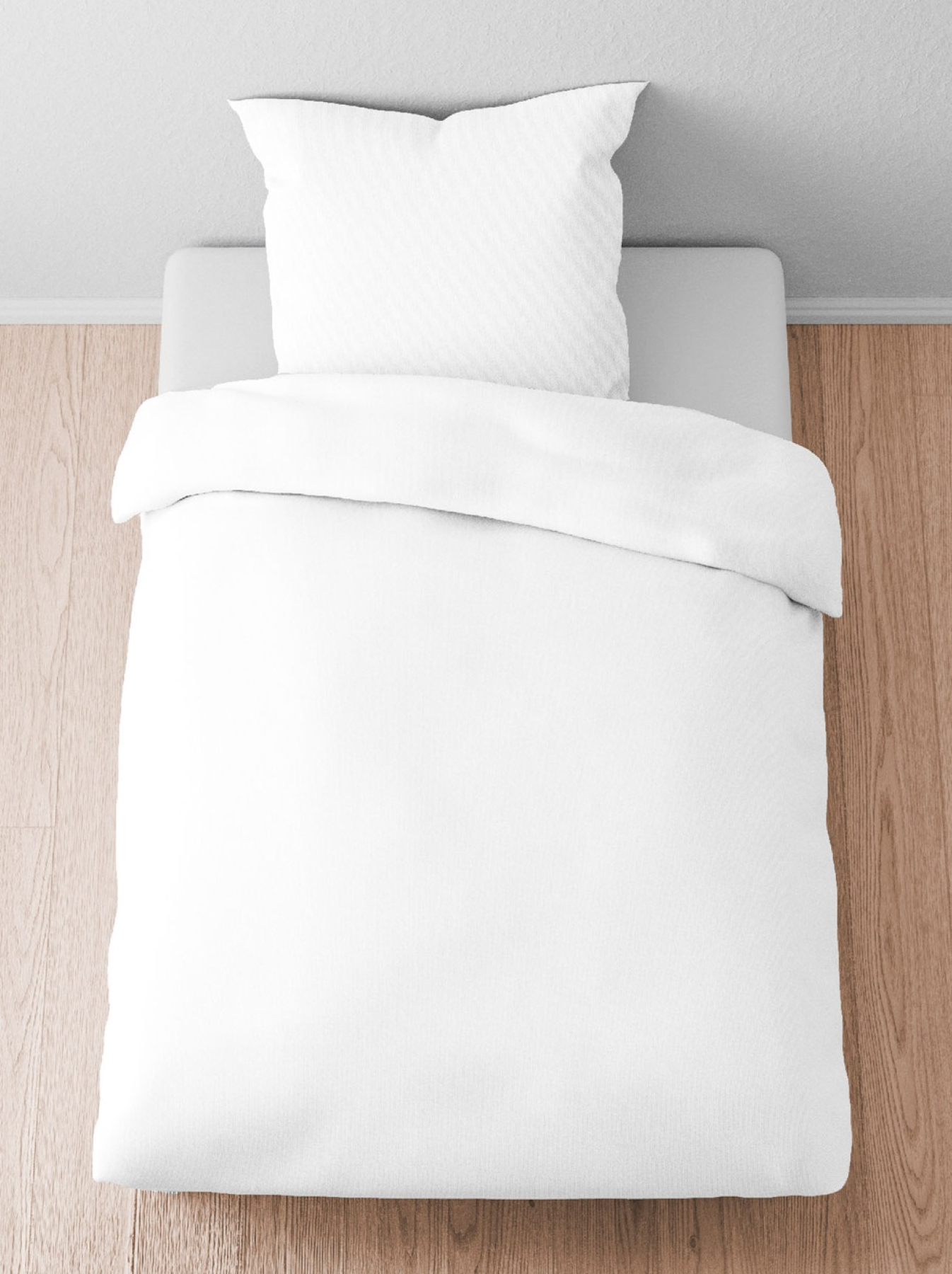 Biberna Tencel Bettwäsche 'Uni' 135 x 200 cm Weiß