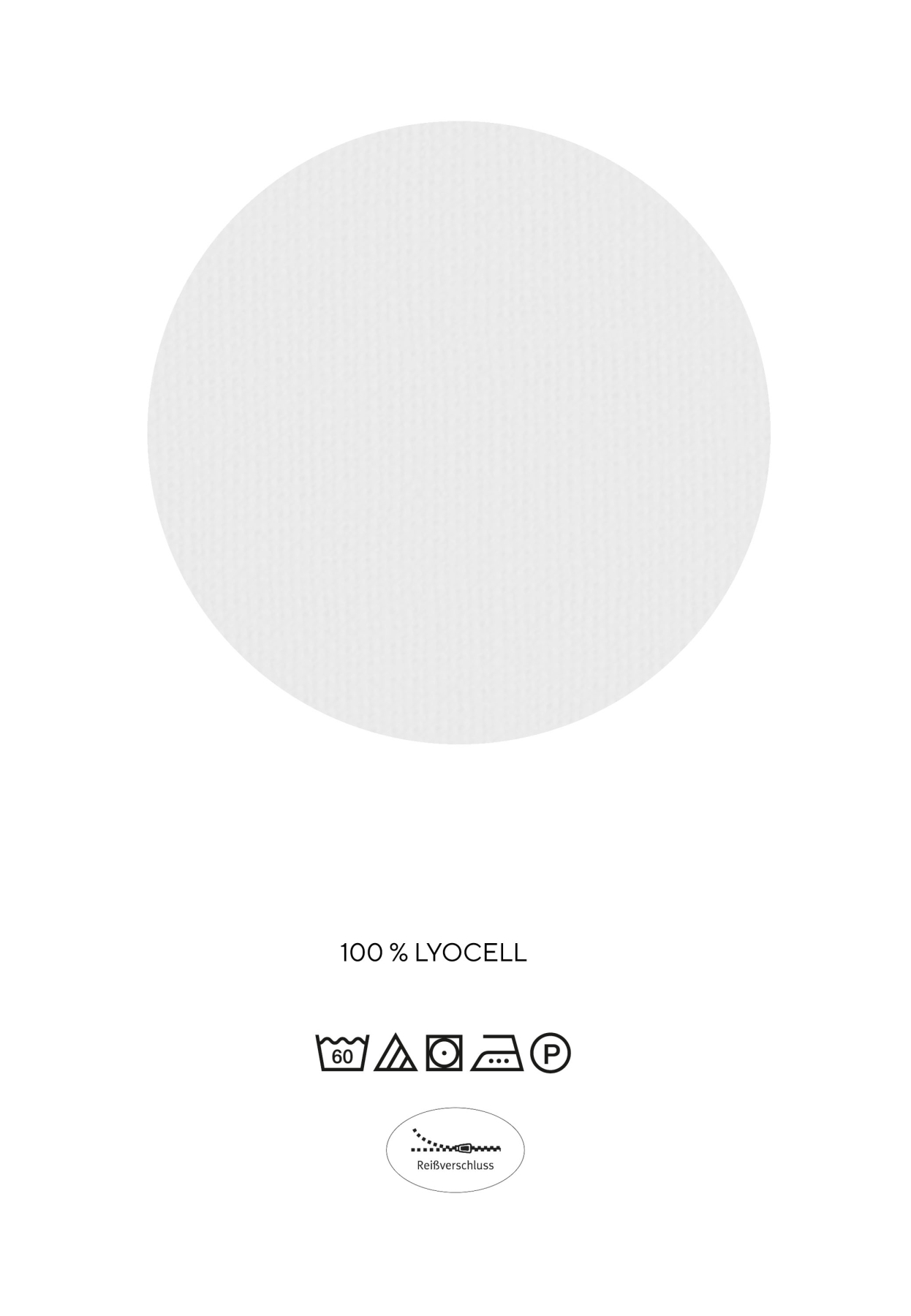 Biberna Tencel Bettwäsche 'Uni' 135 x 200 cm Silber - Grau