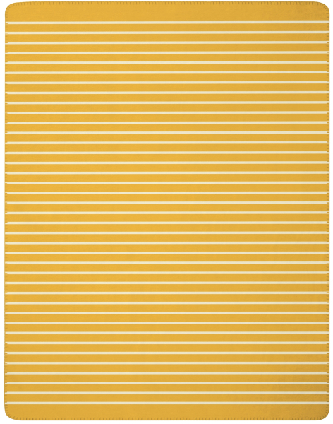 Biederlack Wohn- und Kuscheldecke 'Duo Line' 150 x 200 cm Gelb