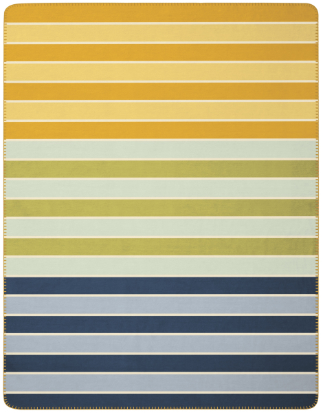 Biederlack Wohn- und Kuscheldecke 'Duo Line' 150 x 200 cm Gelb