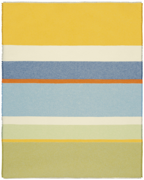 Biederlack Fransenplaid 'Fresh Stripe' 130 x 170 cm Bunt