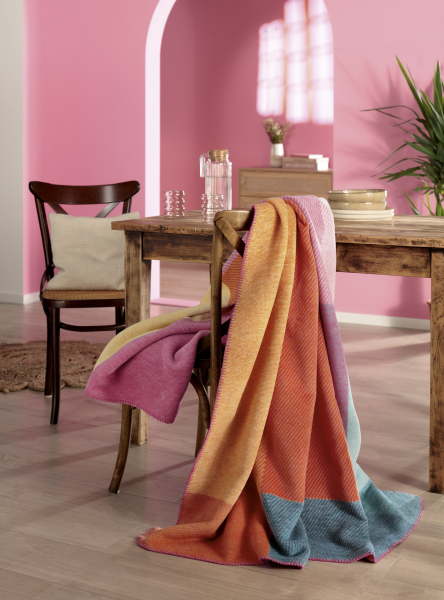 Biederlack Wohn- und Kuscheldecke 'Cinque Terre' 150 x 200 cm Bunt