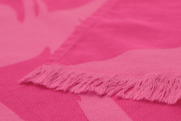 Biederlack Fransenplaid 'Florascence' 130 x 170 cm Pink