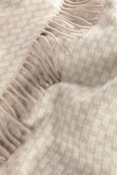 Biederlack Kaschmirplaid 'Vivo' 130 x 170 cm Beige