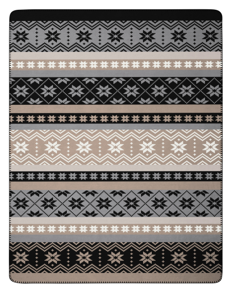 Biederlack Wohn- und Kuscheldecke 'Winter Braid' 150 x 200 cm Natur