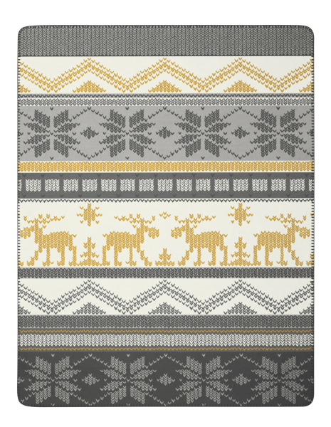 Biederlack Wohn- und Kuscheldecke 'Winter Knit' 150 x 200 cm Grau