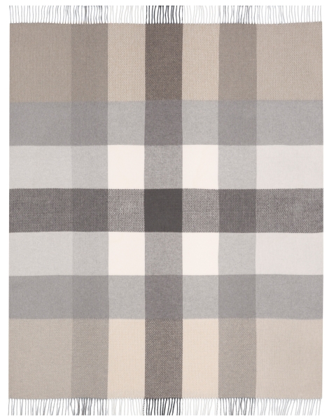 Biederlack Fransenplaid 'Desire' 130 x 170 cm Grey - Grau