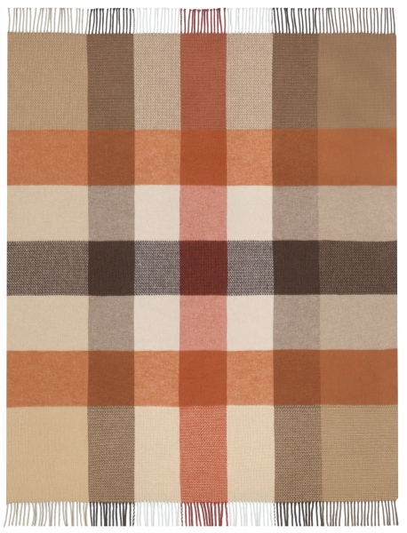 Biederlack Fransenplaid 'Desire' 130 x 170 cm Camel