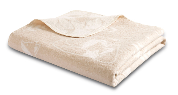 Biederlack Babydecke 'Little Foxes' 75 x 100 cm Beige