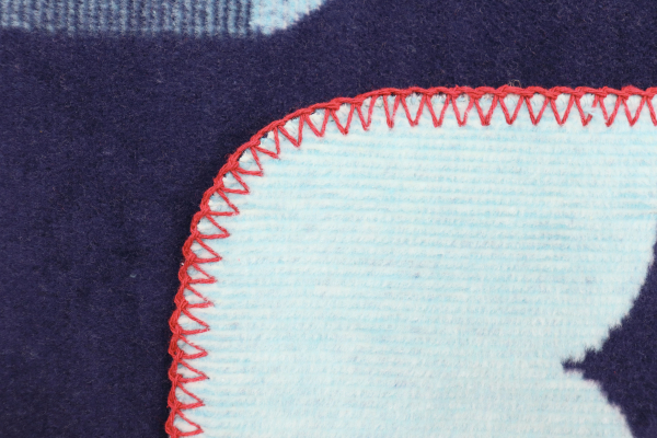 Biederlack Babydecke 'Little Rocket' 75 x 100 cm Blau