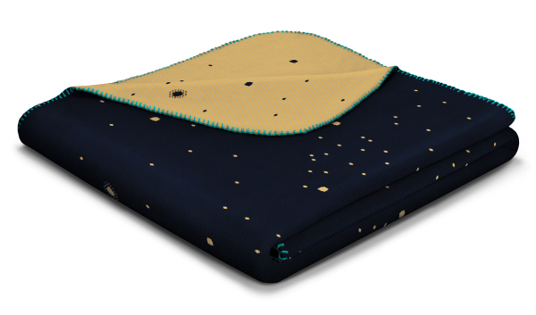 Biederlack Kinderdecke 'Astronaut' 150 x 200 cm Blau