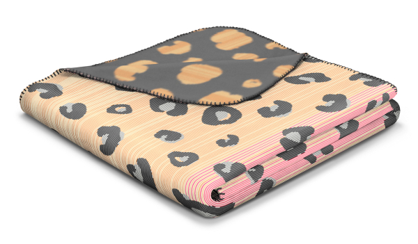 Biederlack Kinderdecke 'Wild Leo' 150 x 200 cm Bunt