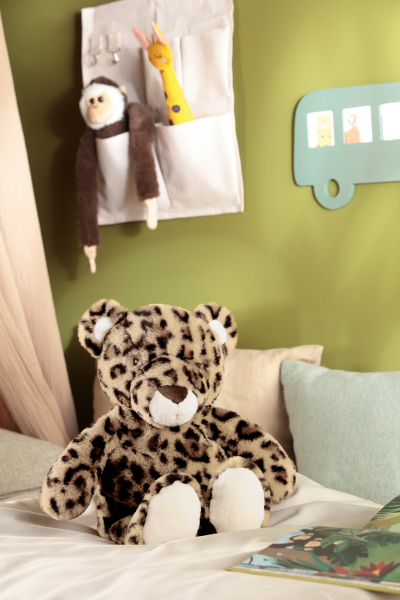 Biederlack Kuschelset Dream Team Leopard 'Cleo' 75 x 100 cm Braun - Beige
