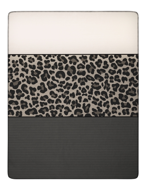 Biederlack Wohn- und Kuscheldecke 'Leo Part' 150 x 200 cm Natur