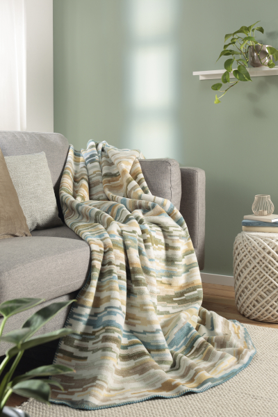 Biederlack Wohn- und Kuscheldecke 'Mission Teal' 150 x 200 cm Grün - Blau