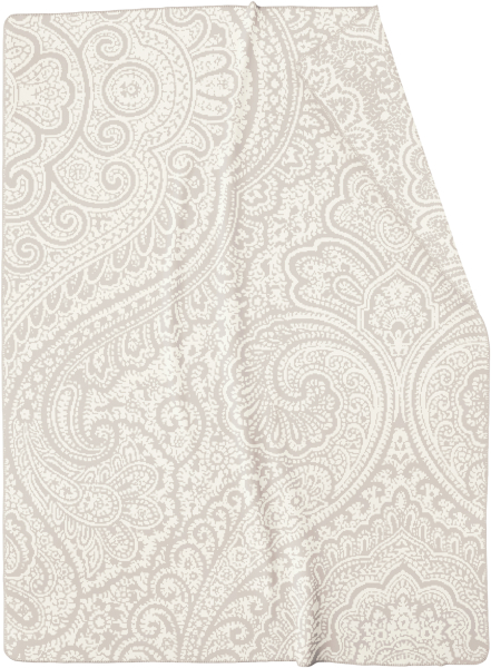 Biederlack Wohn- und Kuscheldecke 'Swinging Paisley' 150 x 200 cm Beige