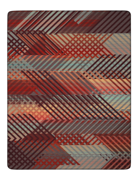 Biederlack Wohn- und Kuscheldecke 'Vibrance' 150 x 200 cm Rot