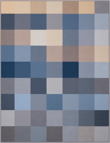 Biederlack Wohn- und Kuscheldecke 'Blue Woven' 150 x 200 cm Blau