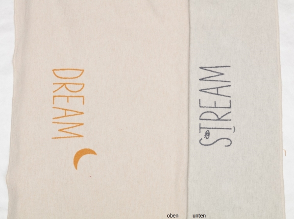 David Fussenegger Wohndecke Silvretta 'stream, dream' 140 x 200 cm Rohweiß