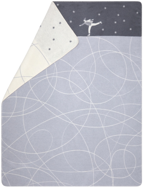 David Fussenegger Kurzflor- Wohndecke Savona 'Schlittschuh' 150 x 200 cm Hellblau