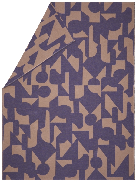 David Fussenegger Wohndecke Luca 'abstrakt' 140 x 200 cm Viola - Lila