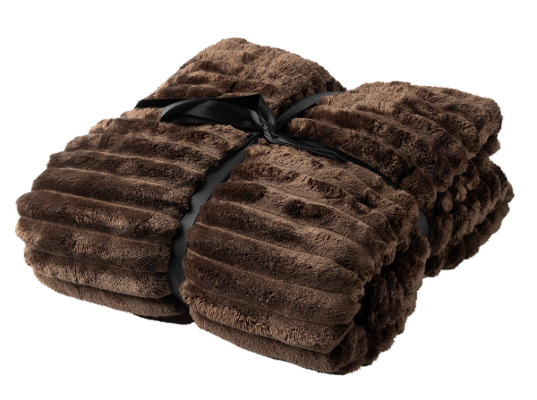 Dutch Decor Kuscheldecke 'Ricky' 150 x 200 cm Chocolate Martini - Braun